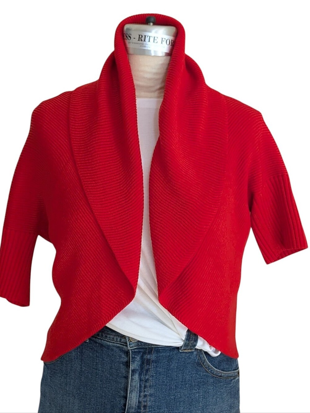 Lafayette 148 Orange Wool Cardigan Size Large